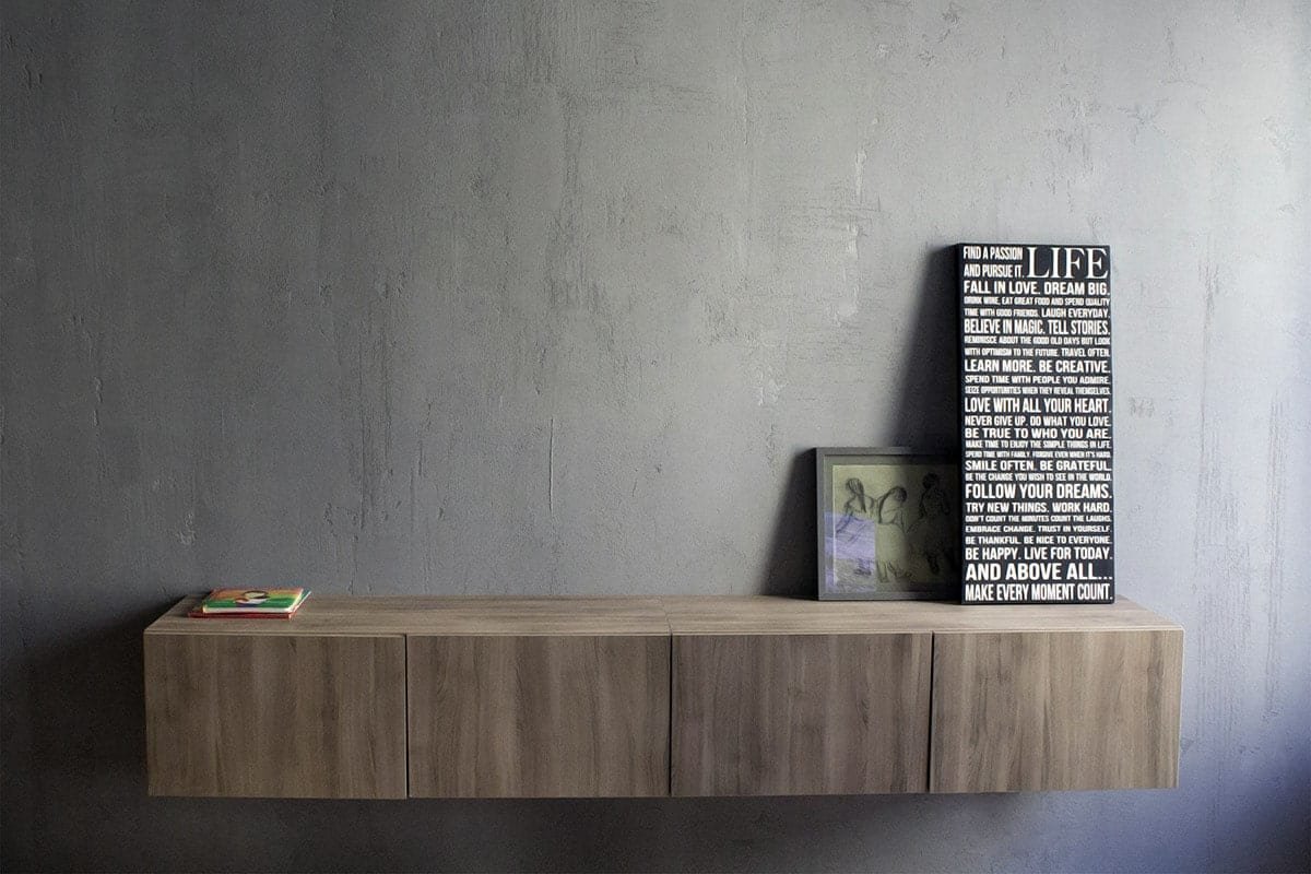 تشطيب جدران خرسانية